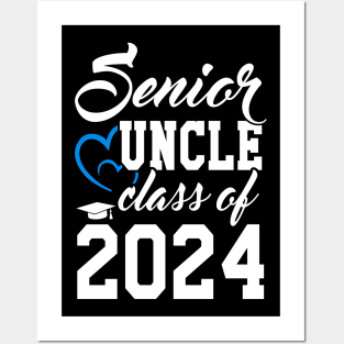 Class of 2024 Senior Gifts Funny Senior Uncle Posters and Art